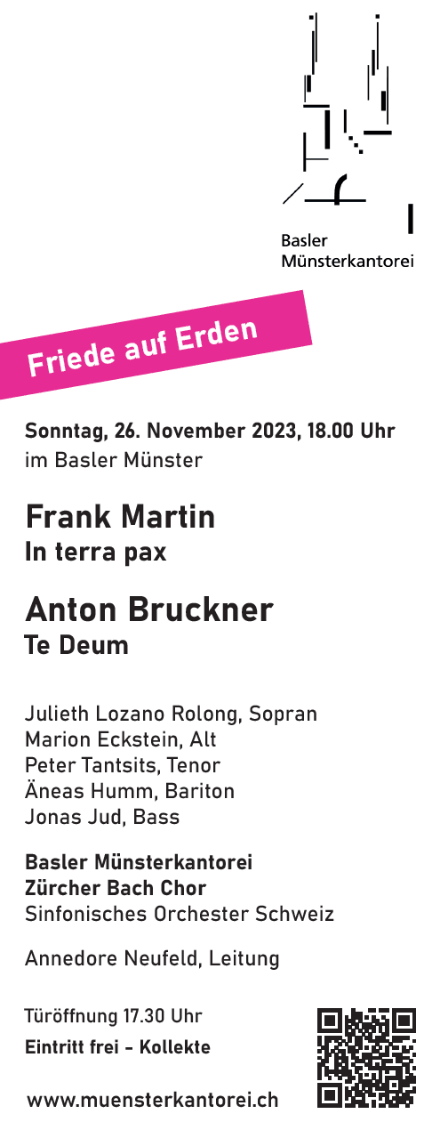Flyer In Terrra Pax BMK Frank Martin