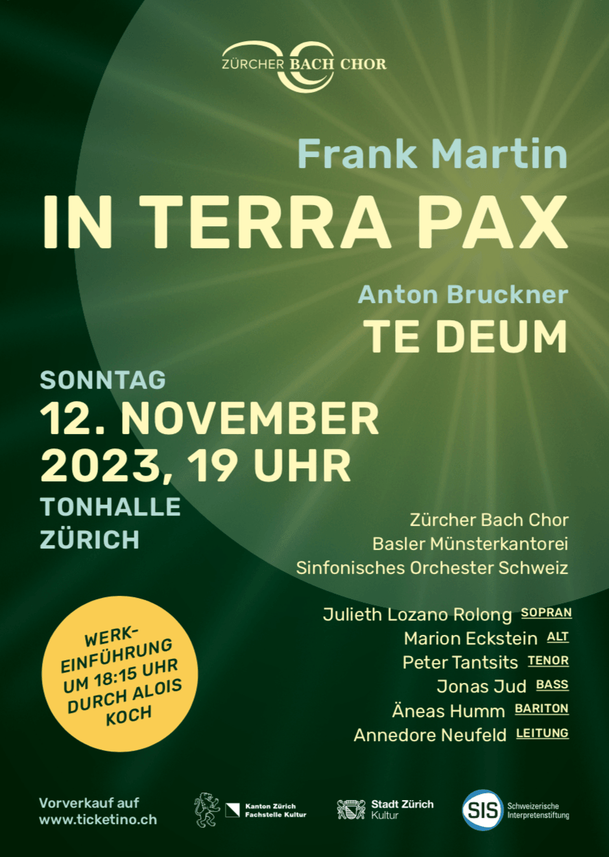 Flyer In Terra Pax Frank Martin